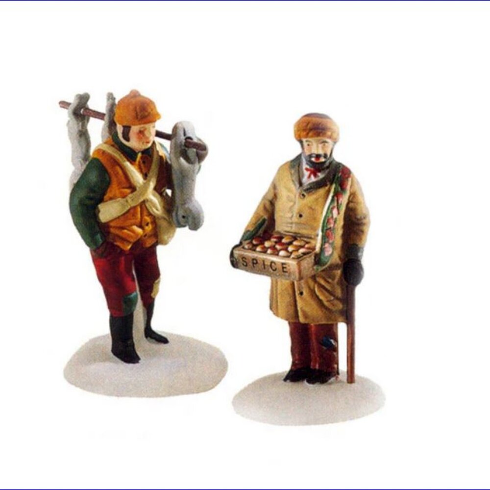 DEPARTMENT 56 Dickens Village Street Peddlers - 2pcs - Retired - In Original Box